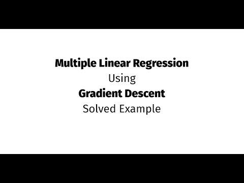 Gradient Descent Multiple Linear Regression Python