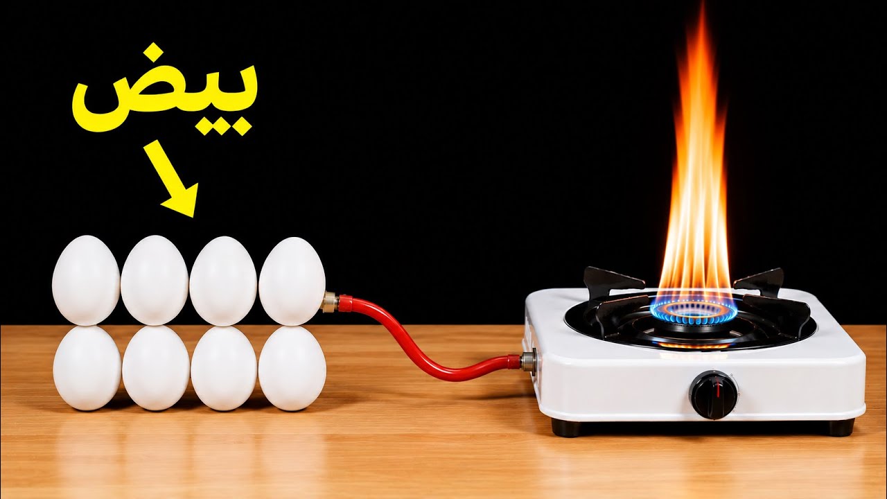 بيضة واحدة أعطتني غاز مجاني للطبخ والتدفئة مدى الحياة…فكرة لاتصدق 