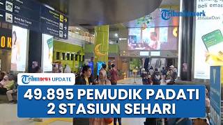 Stasiun Gambir Dipadati Pemudik, H-6 Lebaran PT KAI Catat 49.895 Penumpang Sehari di 2 Stasiun