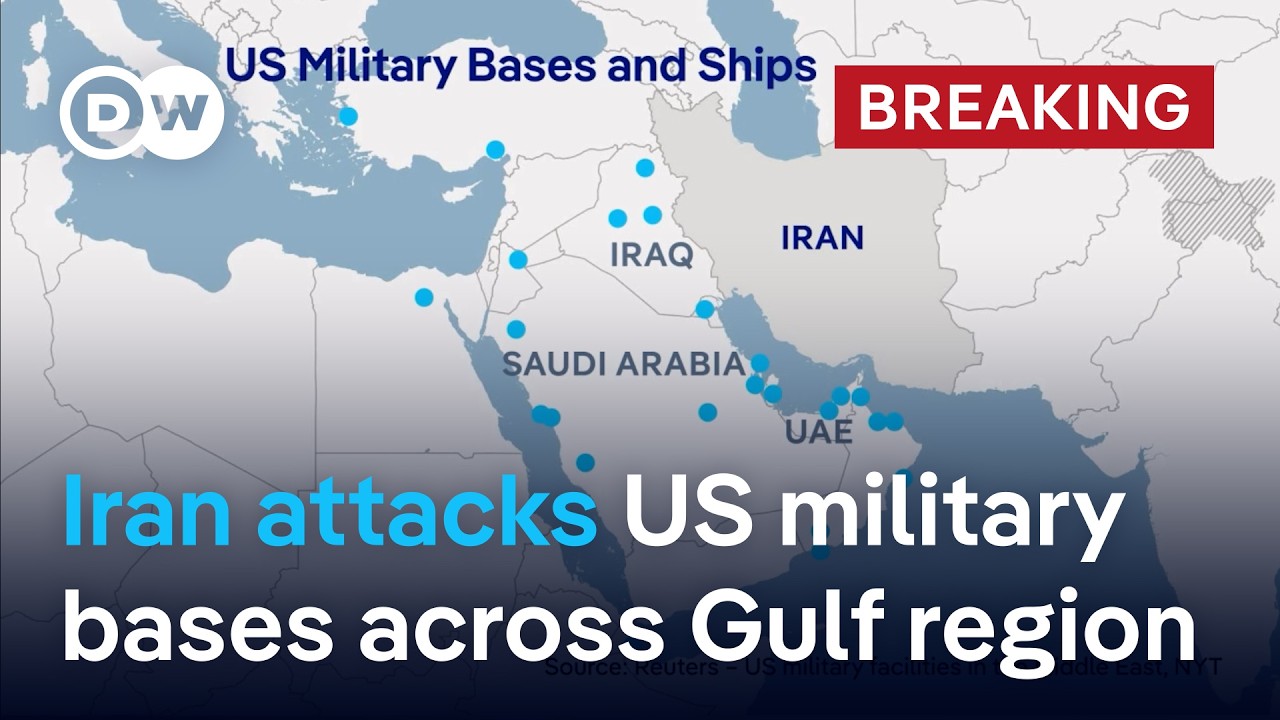 Iran retaliates US, Israel attack with strikes on US bases across the Gulf region | DW News