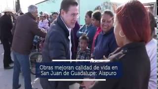 En Gira de Trabajo por San Juan de Guadalupe, JRAT entregó diversas obras
