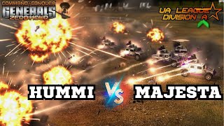 🔥 БИТВА ЗА ЛІДЕРСТВО В UA LEAGUE | HuMMi vs Majesta | C&C Generals Zero Hour (Div A #2)