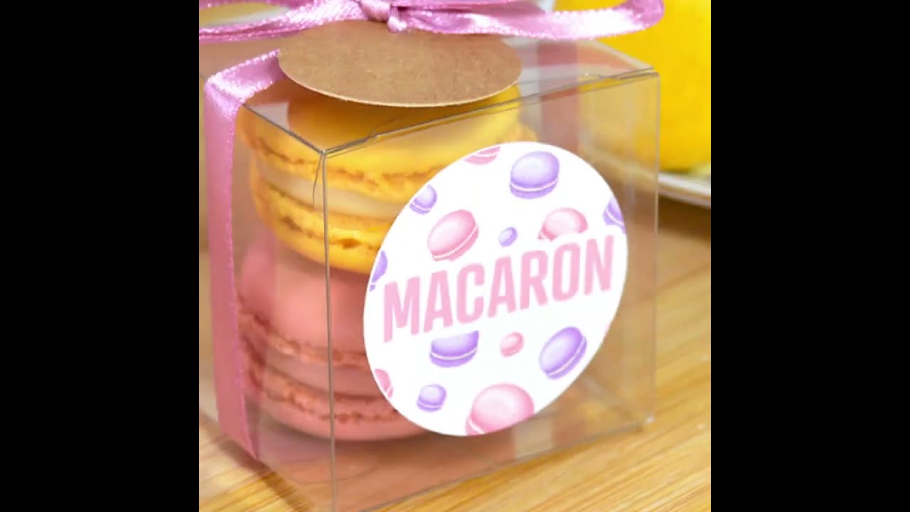 Caixinha de acetato para MACARONS! Ideia de DIY