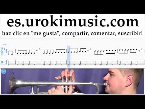 Como Tocar Trompeta Miley Cyrus - Wrecking Ball Parte#1 Clases Notas Musicales Tutorial Tablatura