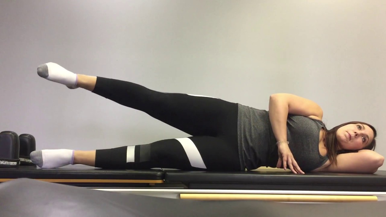 Pilates side leg circles