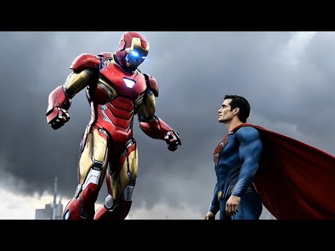 SUPERMAN VS IRON MAN CITY FIGHT 🔥 