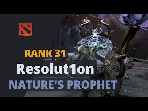 Resolut1on (Rank 31) plays Nature's Prophet Dota 2 Full Game
