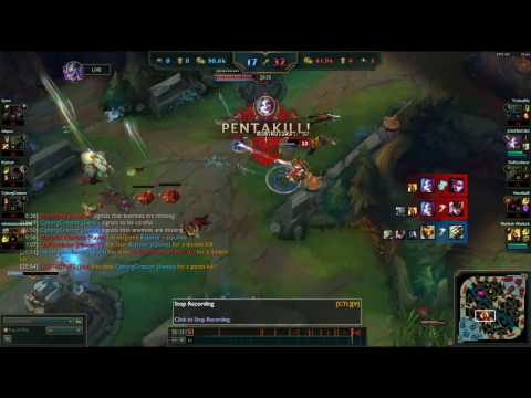 Challenger Smurf plays Jinx adc vs Doublelift and gets pentakill