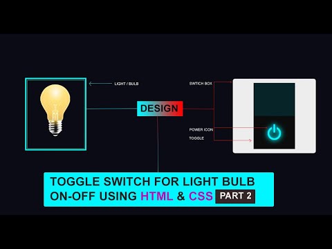 Toggle Switch In Css Part 2 Html Css Javascript
