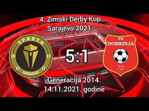 1/2 finala - ŠF Sparta - FK Dobrinja 5:1 (4. Zimski Derby Kup 2021.) - Generacija 2014.