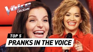 Video thumbnail of "Superstars PRANK The Voice coaches with unexpected Audition"
