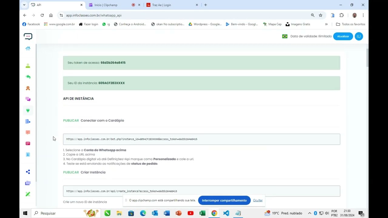 Conexao zap cardapio