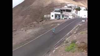 preview picture of video 'From the top of Femes, Lanzarote on a Scooter'