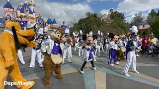 Disneyland March Along with Dapper Dans and Mickey and Friends - Disney100 at Disneyland Resort - 4K