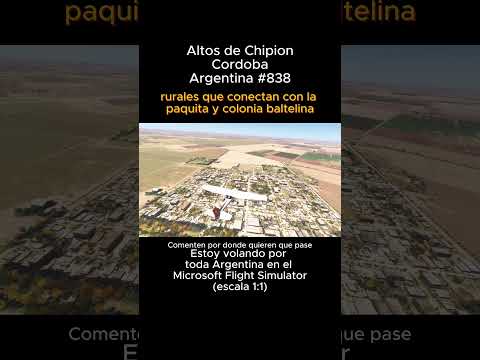 Altos de Chipion, Cordoba desde el Microsoft Flight Simulator #altosdechipion #cordoba #msfs