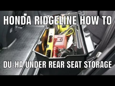 Du-Ha Under Honda Ridgeline Rear Seat Storage How To Install w CampingRandy
