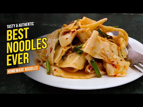 HOMEMADE NOODLES RECIPE WITHOUT EGGS | BHUTAN JANGBALI RECIPE