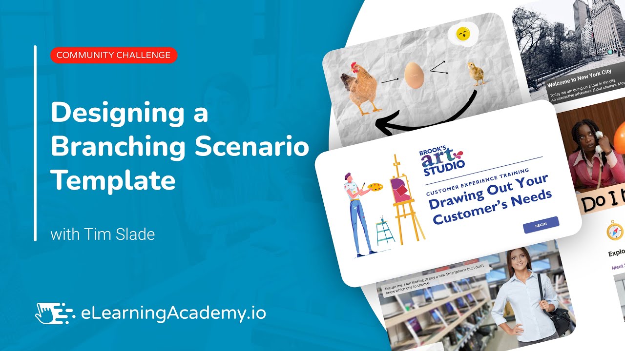 Designing a Branching Scenario Template | March 2022 Monthly eLearning Challenge Recap