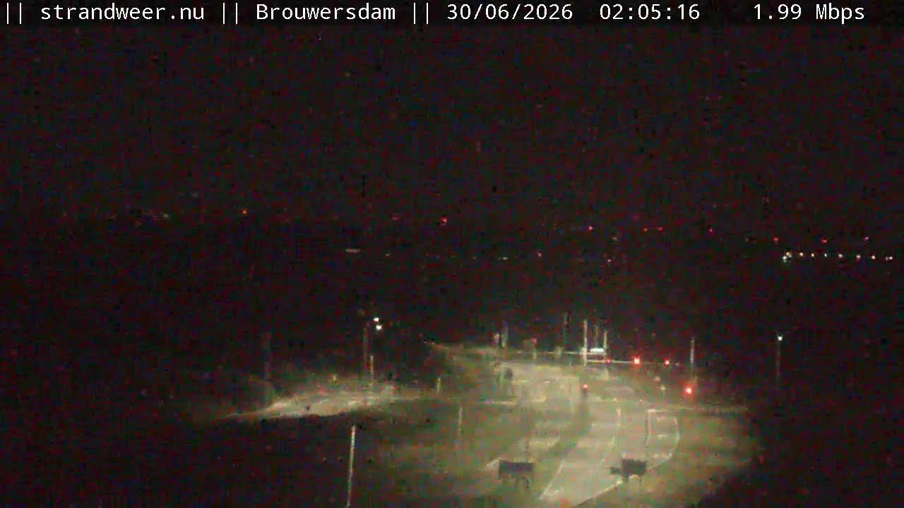 Live webcam view of Playa y dique del Brouwersdam
