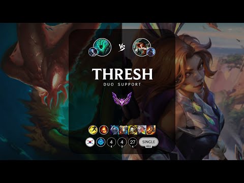 Thresh Support vs Miss Fortune - KR Master Patch 13.9