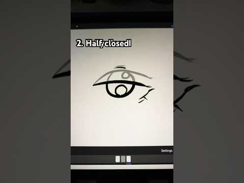 How to animate an eye blink in 12 fps #animation #tutorial #procreate #shorts