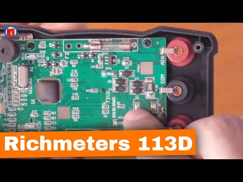 Мультиметр Richmeter 113D что внутри? разборка, схема, плата