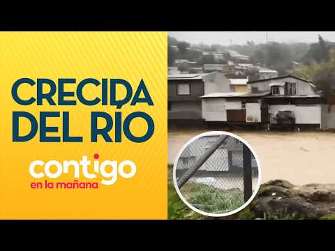 POR CRECIDA DEL RÍO: Senapred llamó a evitar acercarse a la ribera - Contigo en la Mañana