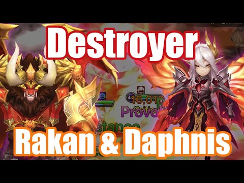 【Summoners War | Curry's RTA】The Destroyer Rakan & Daphnis, fire god power is crazy!