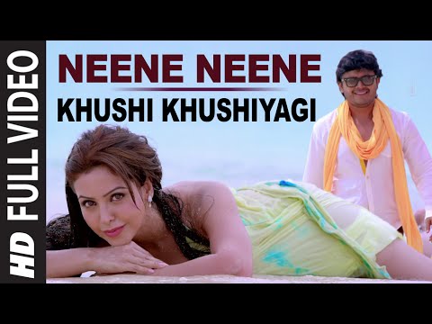 Khushi Khushiyagi Video Songs | Neene Neene Full Video Song | Golden Star Ganesh, Amulya