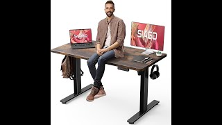 🖥️ SIAGO Electric Standing Desk Review | Best Adjustable Sit-Stand Desk for Home & Office!