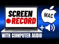 How To Screen Record With INTERNAL COMPUTER AUDIO On A Mac FREE