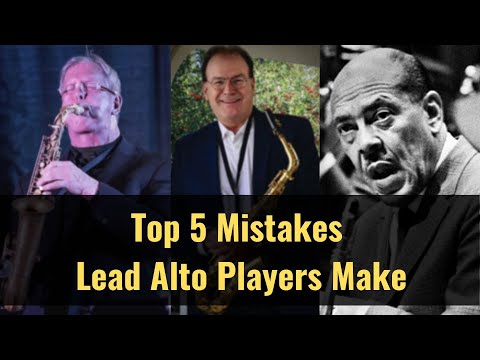 The Art of Playing Lead Alto Saxophone