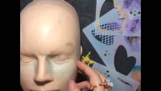 ButterflEyes Stencil Kit Demo! Face paint perfect butterfly wings