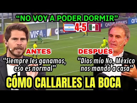 Periodistas Argentinos Golean a México antes del partido y Luego Se tragan sus palabras.