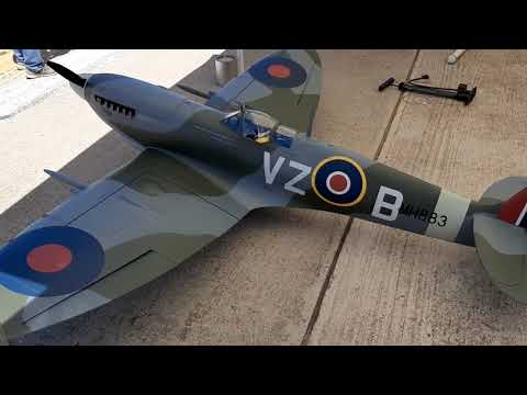 1/4 Scale Spitfire Mk IXc Maiden Flight May 23, 2021 - preflight (1 of 6)