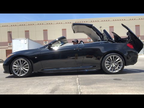 Infinity Q60 convertible opening closing