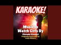 Music To Watch Girls By Karaoke Version Originally Performed By Andy Williams