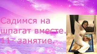 preview picture of video 'Садимся на шпагат вместе. 11- занятие.  Sit down on a twine together. 11 - lesson.'