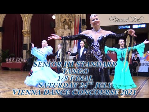 Vienna Dance Concourse 2021 - Senior III Standard Tango WDSF - 1/8 Final - 24 July 2021