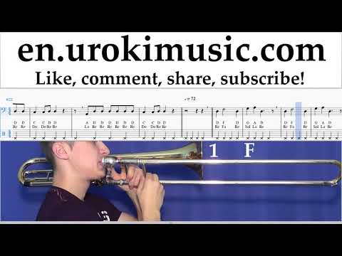 Trombone lessons Nicky Jam ft. Will Smith - Live It Up Sheet Music Tutorial um-ih352