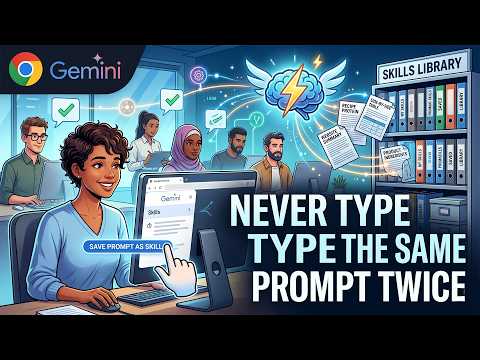 Google Chrome Adds AI Skills - Save Gemini Prompts