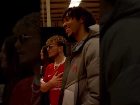 Trent Alexander-Arnold SCARES Harvey Elliott 🤣 #LFC