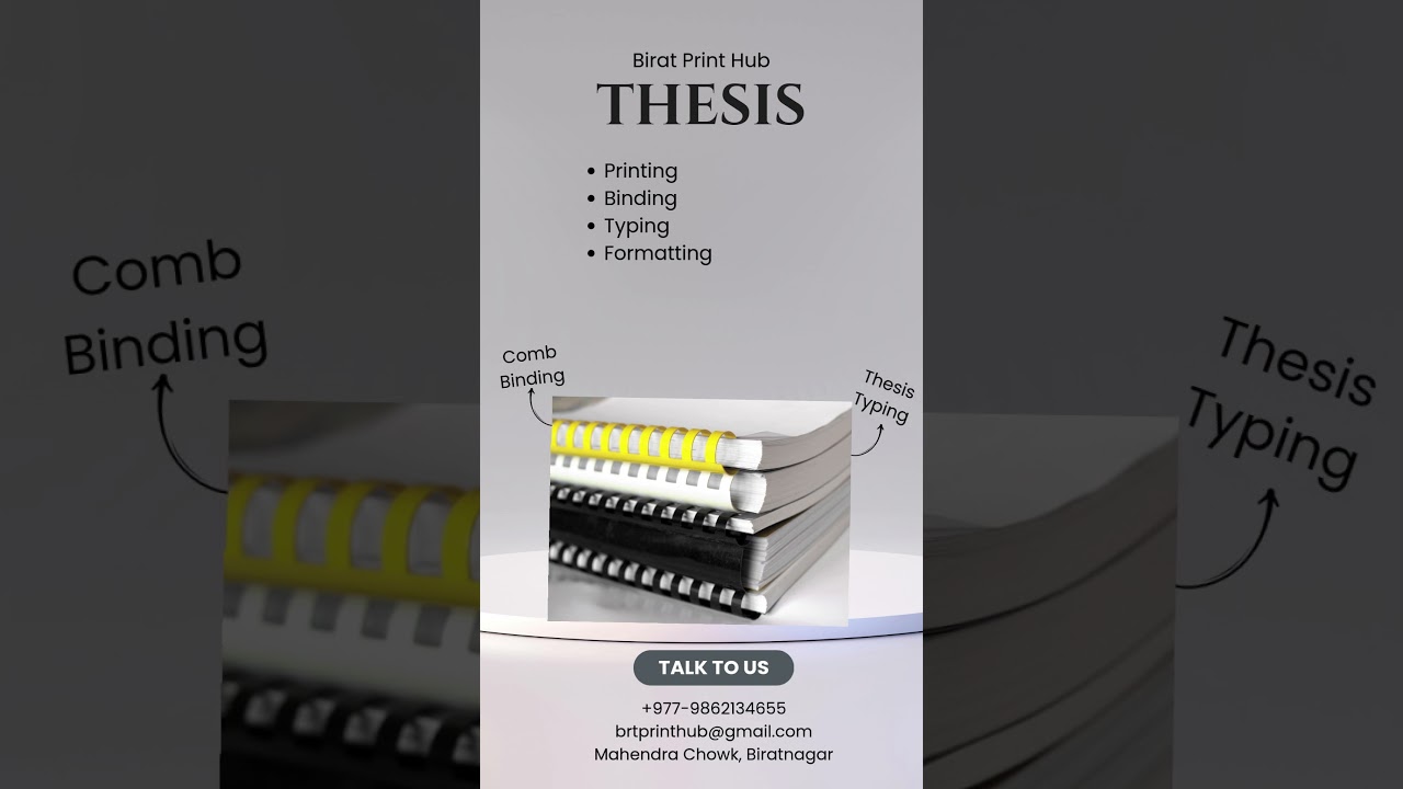 Our Thesis Services like Thesis typing, formatting, binding at Biratnagar #viral #youtube