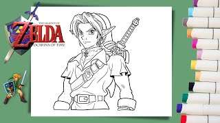 Coloring Link - Zelda Coloring Pages | Labolina Coloring TV