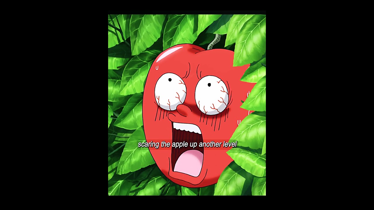The man earned eighty million dollars by scaring the apple. #anime#toriko