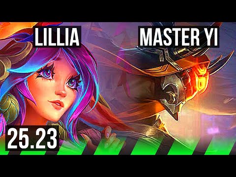 LILLIA vs MASTER YI (JGL) | 11/2/6, Legendary | KR Master | 25.23