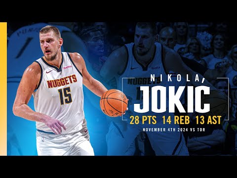Nikola Jokić THIRD Triple-Double of The Season 🃏 | Full Game Highlights vs. Raptors 11/4/24