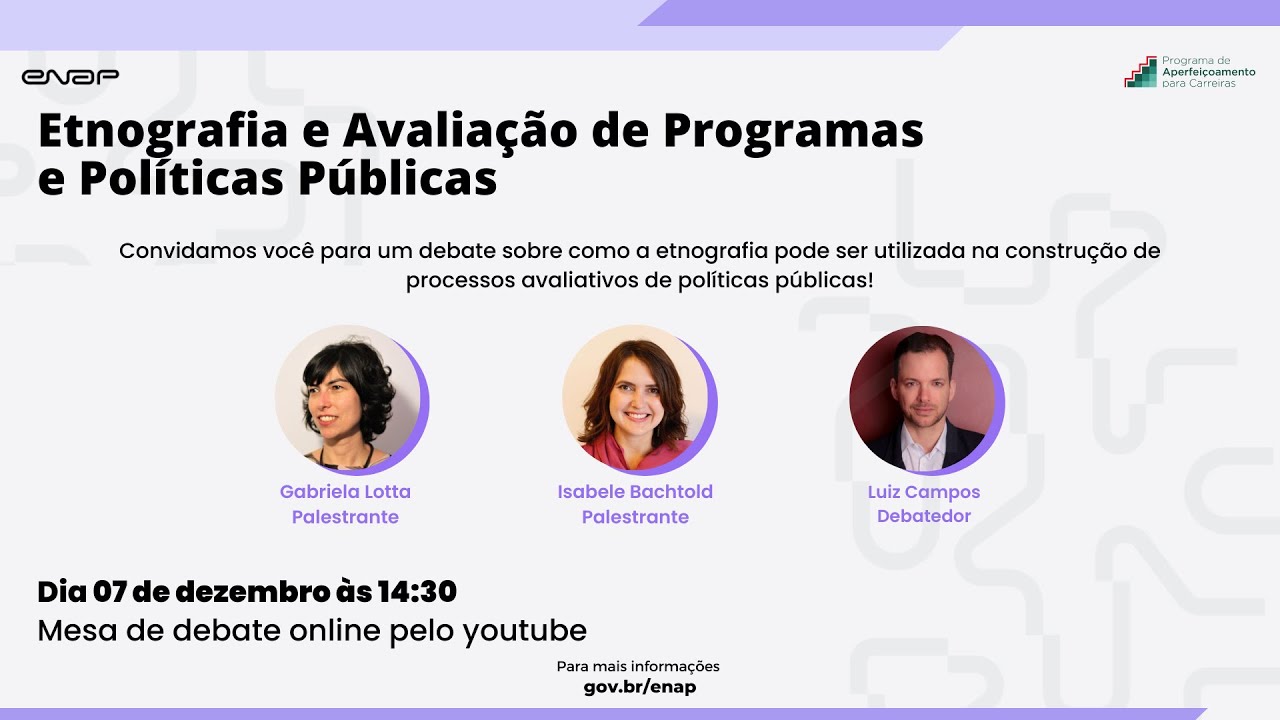 Etnografia e Avaliação de Programas e Políticas Públicas