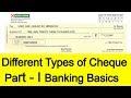 Different Types Of Cheque Explained Part I Tamil Banking