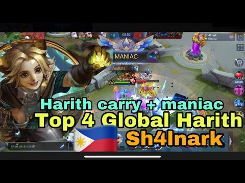 94.4% Current WinRate l Harith King MVP Play + maniac l Top 4 Global Harith by Sh4lnark l +give away